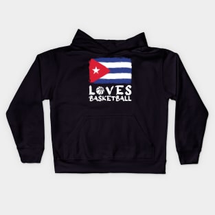 Cuba Loves Basketball Kids Hoodie